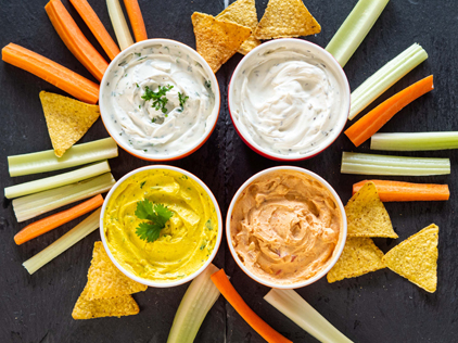 Dipping mixes with Lebanese and Turkish Style Labneh